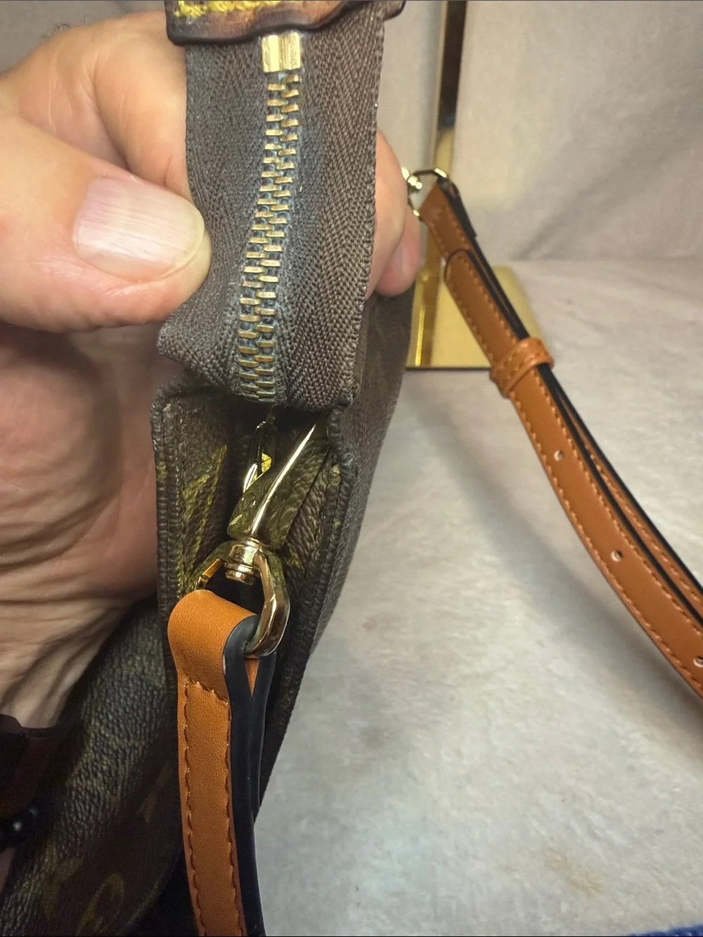 LOUIS VUITTON Monogram Poche Toilette 26 with strap and insert